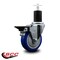 Service Caster 4'' Blue Poly Swivel 1-3/4'' Expanding Stem Caster with Brake SCC-EX20S414-PPUB-BLUE-PLB-134 - alternate 3